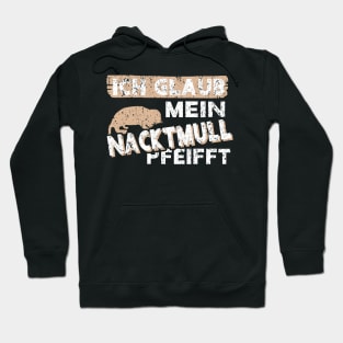 Nacktmull Liebhaber Nager Tier Retro Vintage Hoodie